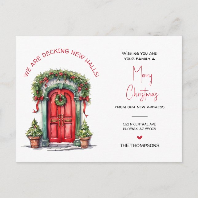 Nós mudamos o novo anúncio de Natal em casa (Frente)