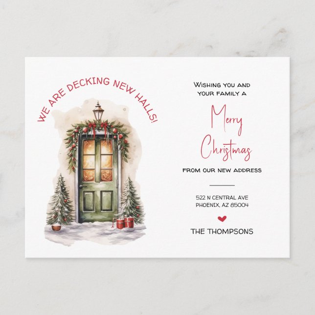 Nós mudamos o novo anúncio de Natal em casa (Frente)