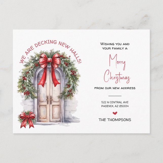 Nós mudamos o novo anúncio de Natal em casa (Frente)