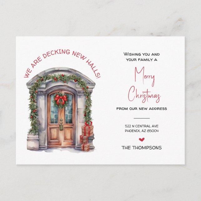 Nós mudamos o novo anúncio de Natal em casa (Frente)