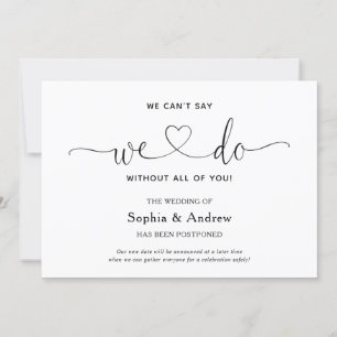 Nós Não Podemos Dizer Que Fazemos Anúncio de Adiam