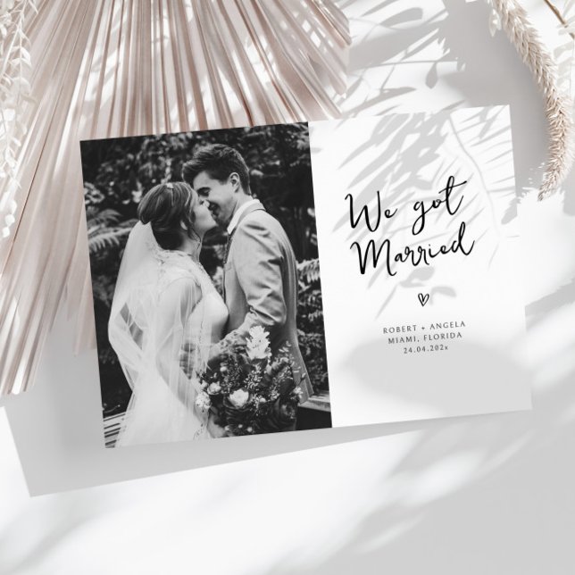 nós nos casamos com o anúncio do casamento (Criador carregado)