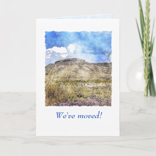 Nós nos mudamos! Alteração de Cartões Personalizad (Frente)