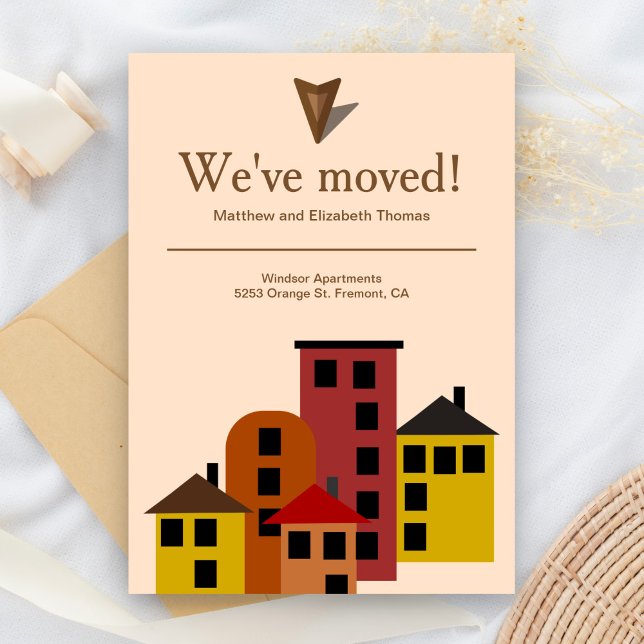 Nós nos mudamos Anúncio de mudança de apartamento  (Criador carregado)