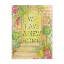 Nós nos mudamos - Anúncio de Nova Casa