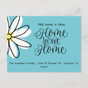 Nós nos mudamos Anúncio de novo endereço da Daisy 