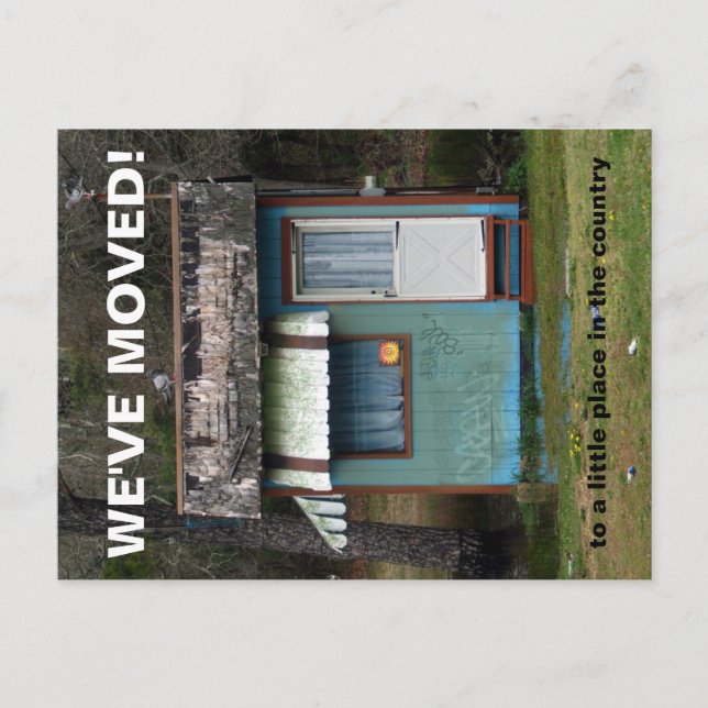 Nós nos mudamos - Cartão postal de mudança de ende (Frente)