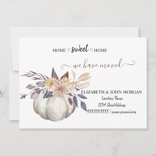 Nós Nos Mudamos, Madeira, Abóbora Floral (Frente)