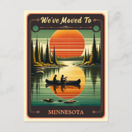 Nós nos mudamos para Minnesota | Cartão postal Vin