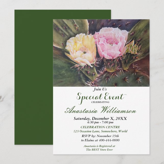 NÓS NOS TORNAMOS UM CONVITE PARA UM EVENTO DE DUAS (Frente/Verso)