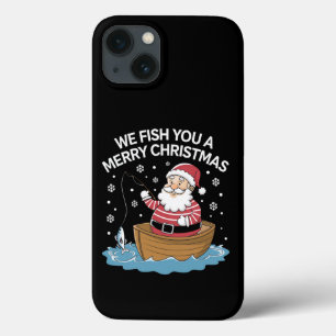Nós Pescamos Um Natal Feliz Pescador Pescando
