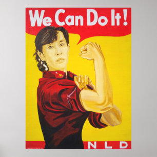 Nós podemos fazê-lo! - Poster do ANG San Suu Kyi