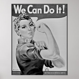 "Nós podemos fazê-lo!" Rosie o poster do rebitad