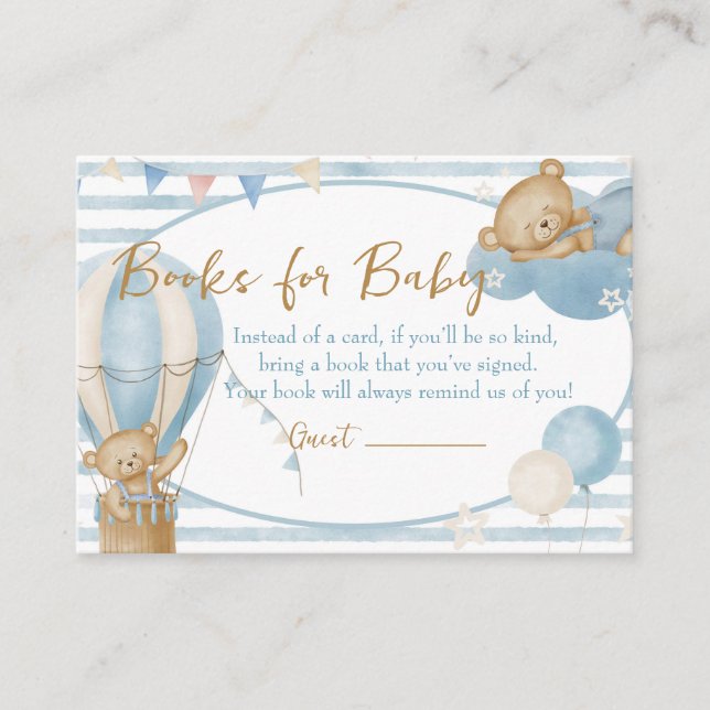 Nós podemos guardar livros para o cartão de bebê (Frente)