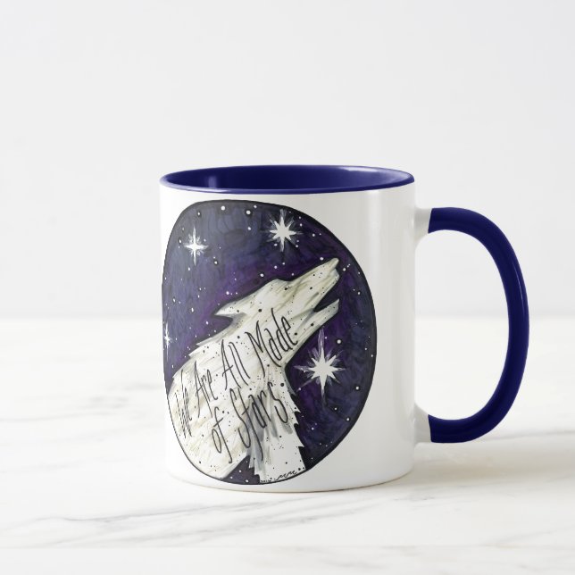 "Nós somos todos fizemos caneca das estrelas" (Direita)