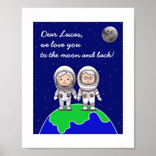 Nós te amamos na lua e na poster por JoImage