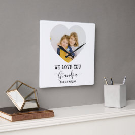 Nós Te Amo Vovô | Relógio de Parede Personalizado