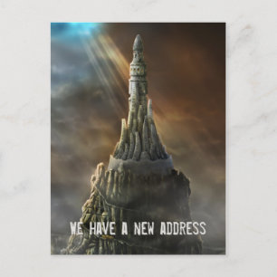 Nós temos um endereço novo - convite do cartão