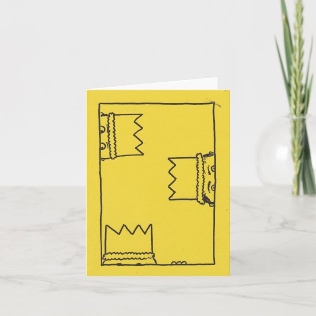 Nós Três Kings Cartão de Natal Quirky (Frente)