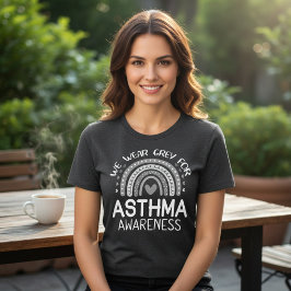 Nós Usamos Cinza Conscientização sobre Asma