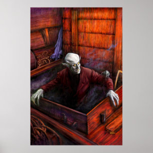 Nosferatu Demeter Poster - Cena de Cheio Gótica