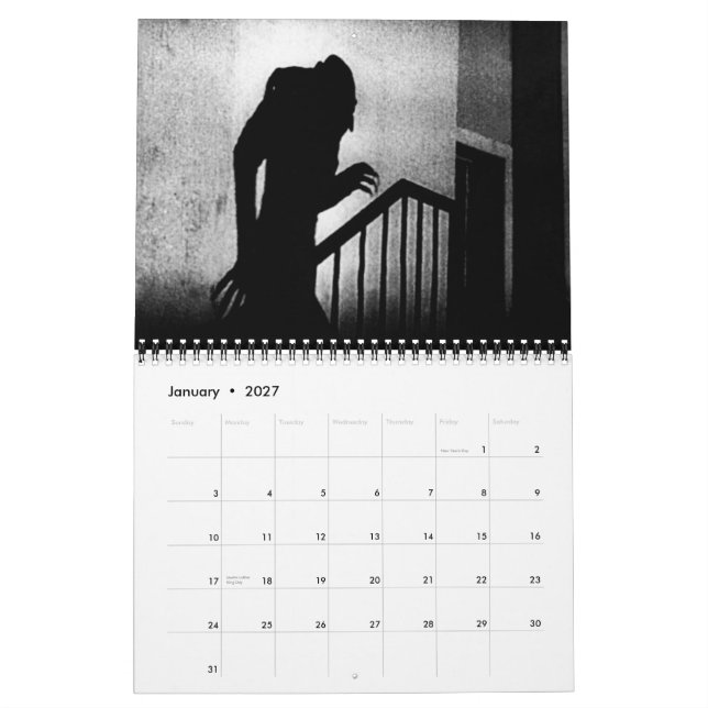 Nosferatu o calendário (Jan 2027)