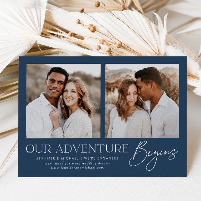 Nossa Aventura Começa O Anúncio Do Noivado Fotográ (Criador carregado)