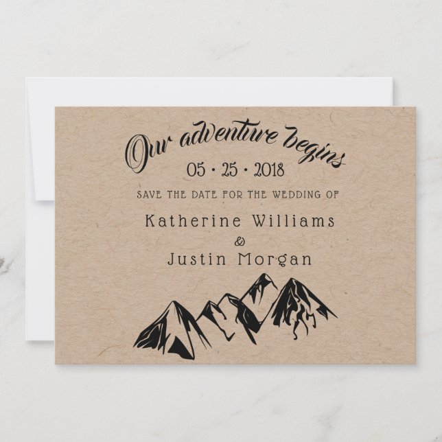 Nossa Aventura Começa ⎥ Salvar O Cartão com fotos  (Frente)