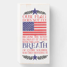 Nossa bandeira não voa com a caixa de madeira de v