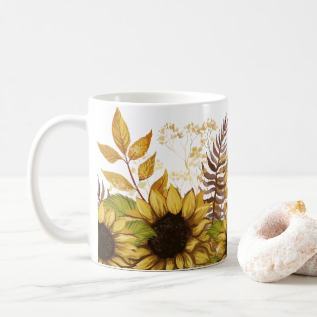 Nossa caneca de outono para os amantes da natureza (Com Donut)