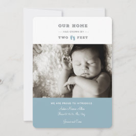 Nossa casa cresceu a dois pés de anúncio de nascim