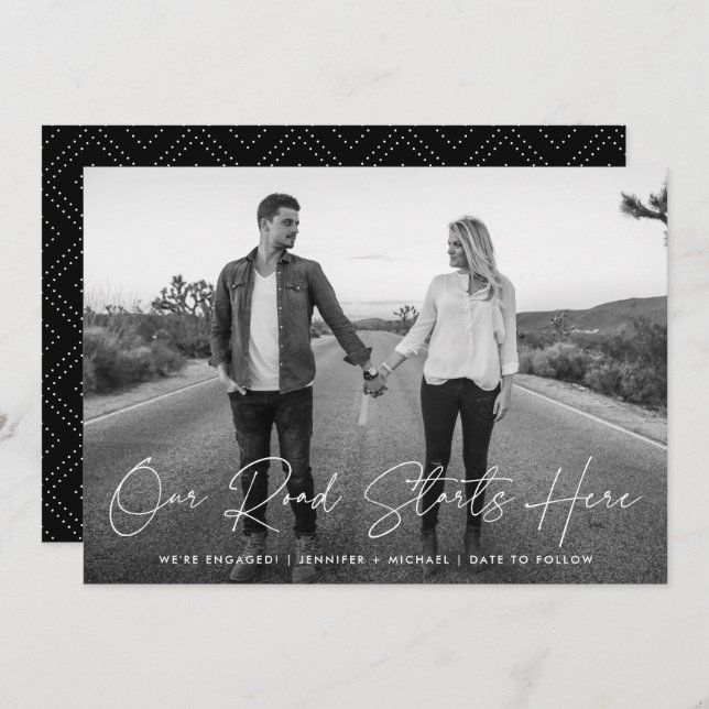 Nossa Estrada Começa Aqui Anúncio do Noivado Fotog (Frente/Verso)