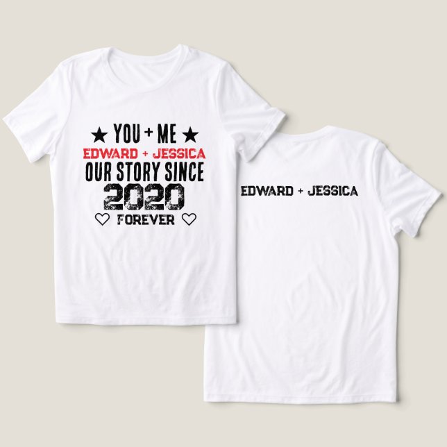 Nossa História Personalizada Você + Eu Relacioname (Design Frente e Verso)