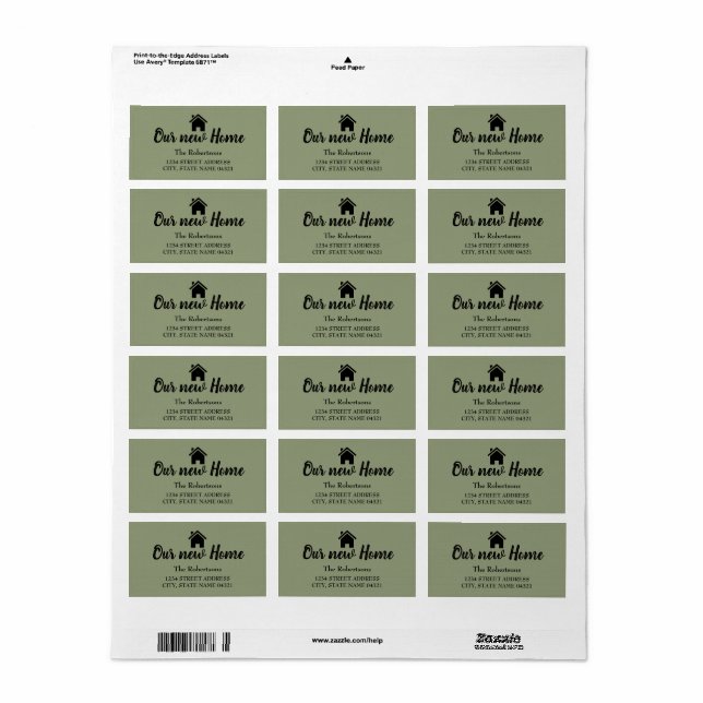 Nossa Nova Etiqueta Home (Toda a folha)