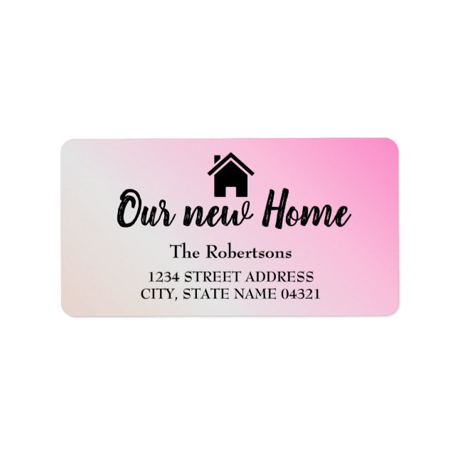 Nossa Nova Etiqueta Home (Frente)