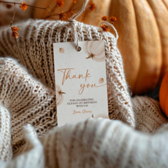 Nossa Pequena Abóbora Etiqueta de Agradecimento de (Criador carregado)