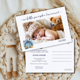 Nossa Pequena Abobrinha Chegou Anúncio de Nascimen