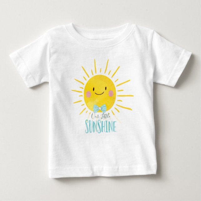 Nossa Pequena Camisinha Azul-Sol, Bebê, Camisa De  (Frente)
