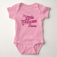Nossa pequena Princesa nomeada camisa de meninas