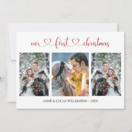 Nossa Placa Plana Fotográfica de Casal de Natal de