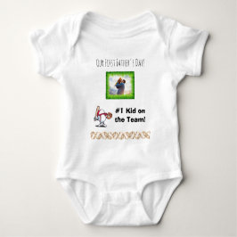 Nossa Primeira Camiseta de Bebê do Dia dos Pais
