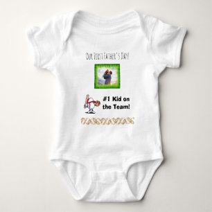 Nossa Primeira Camiseta de Bebê do Dia dos Pais