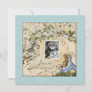 Nossa princesa do país das fadas, convite do chá