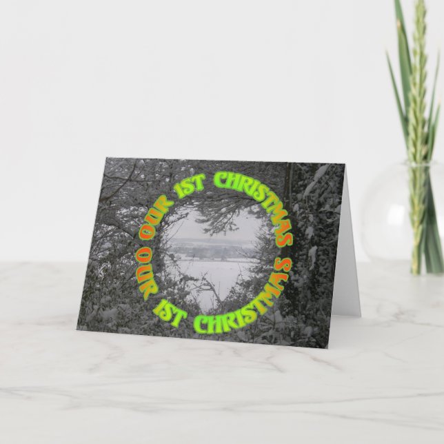 Nossa rua de Natal Férias de Natal Cartão com foto (Frente)