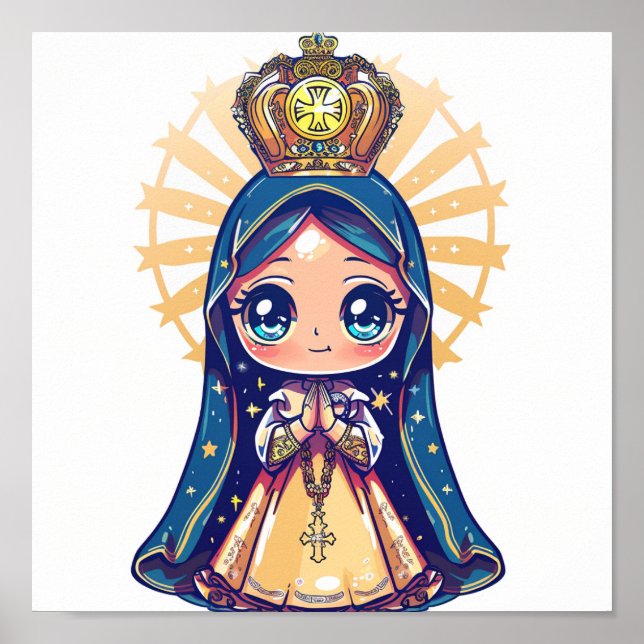 Nossa Senhora Aparecida, Poster do estilo kawaii f (Frente)