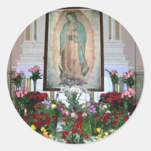 Nossa senhora da etiqueta de Guadalupe