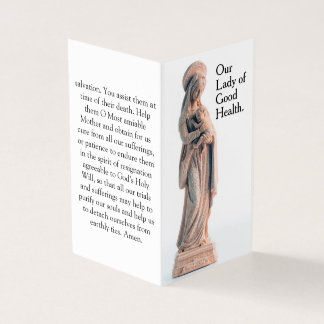 Nossa Senhora da Saúde Carta de Oração