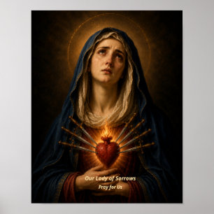 Nossa Senhora das Dores Impressão de Arte - Arte d