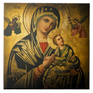 Nossa Senhora de Azulejo Perpétuo de Ajuda Cerâm