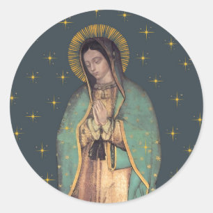 Nossa Senhora de Guadalupe Folhas de Adesivos Redo